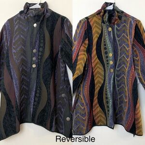 I-Reversibles Art to Wear Blazer Jacket - XL